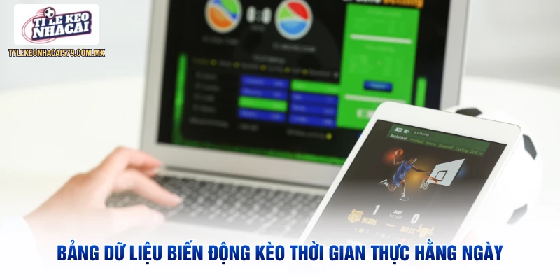 Bảng dữ liệu biến động kèo thời gian thực hằng ngày