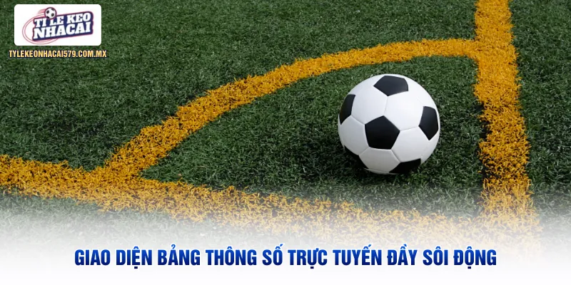 Giao diện bảng thông số trực tuyến đầy sôi động